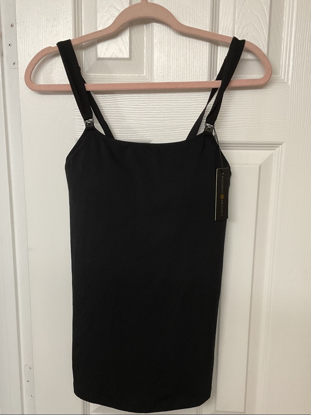Kindred Bravely Black Mini Slip maternity with Adjustable Straps size L (04)